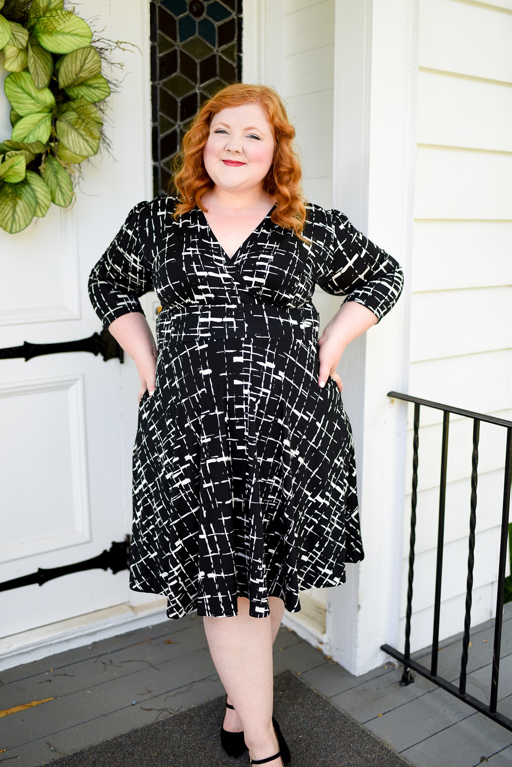 One Dress Styled Two Ways: the Megan Dress from Karina Dresses (sizes xs-4X) styled simple and chic or layered and boho for fall. #karinadresses #karinaeveryday #styleremix #plussizefashion #plussizestyle #plussizeoutfit #falloutfit