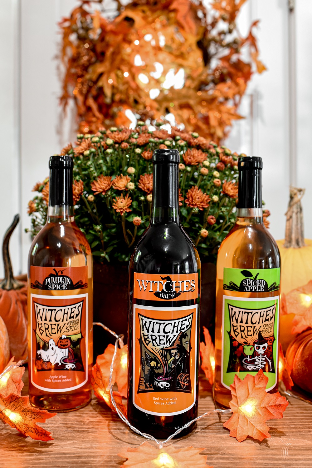 Witches Brew Wine: Original Mulled, Spiced Apple, & Pumpkin Spice from Leelanau Wine Cellars Michigan winery and tasting room! #witchesbrew #witchesbrewwine #witchesbrewcocktail #witchesbrewdrink #witchesbrewpunch #witchesbrewrecipe #leelanauwinecellars #leelanauwine #drinkhappythoughts #drinkupwitches