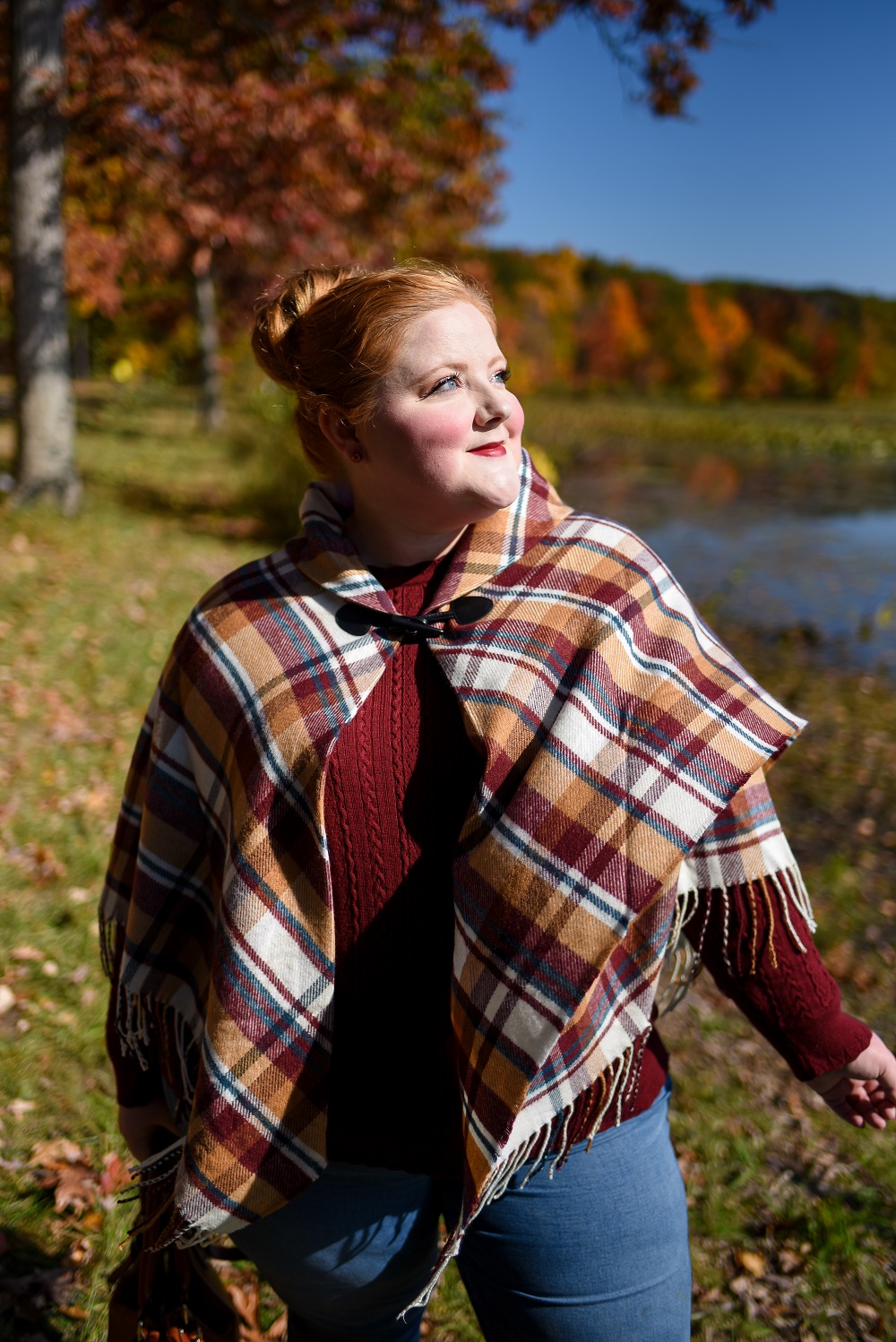 Fall Color Lookbook with Christopher and Banks: plus size autumn outfits from C&B photographed against the changing leaves of fall in northern Michigan. #christopherandbanks #exclusivelycb #fallcolortour #falloutfits #fallcolors #fallstyle #fallfashion