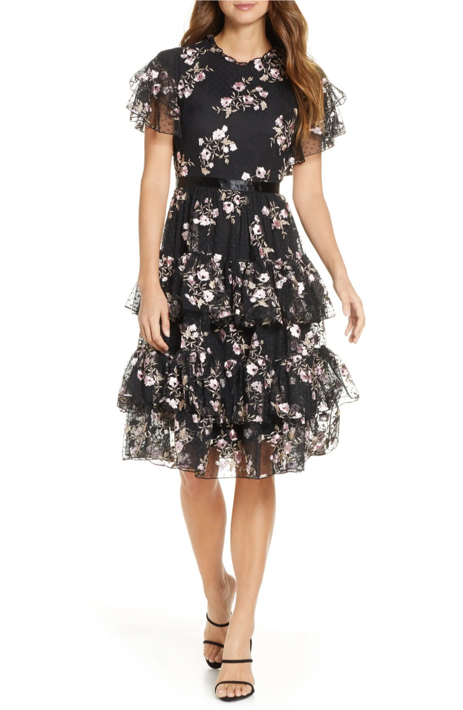 The Rachel Parcell Collection at Nordstrom: a review of the Embroidered Tiered Mesh Dress styled by plus size blogger Liz of With Wonder and Whimsy. #rachelparcellcollection #nordstrom #plussizefashion #plussizestyle #nordygirl