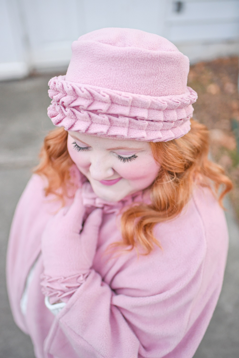 A Cozy Winter Look for Outdoor Fun: a plus size winter outfit for socializing outdoors featuring a Linda Anderson Cozy Coat Hat Gloves set. #lindaanderson #cozycoats #plussizeoutfit #winteroutfit #winterfashion #winterstyle