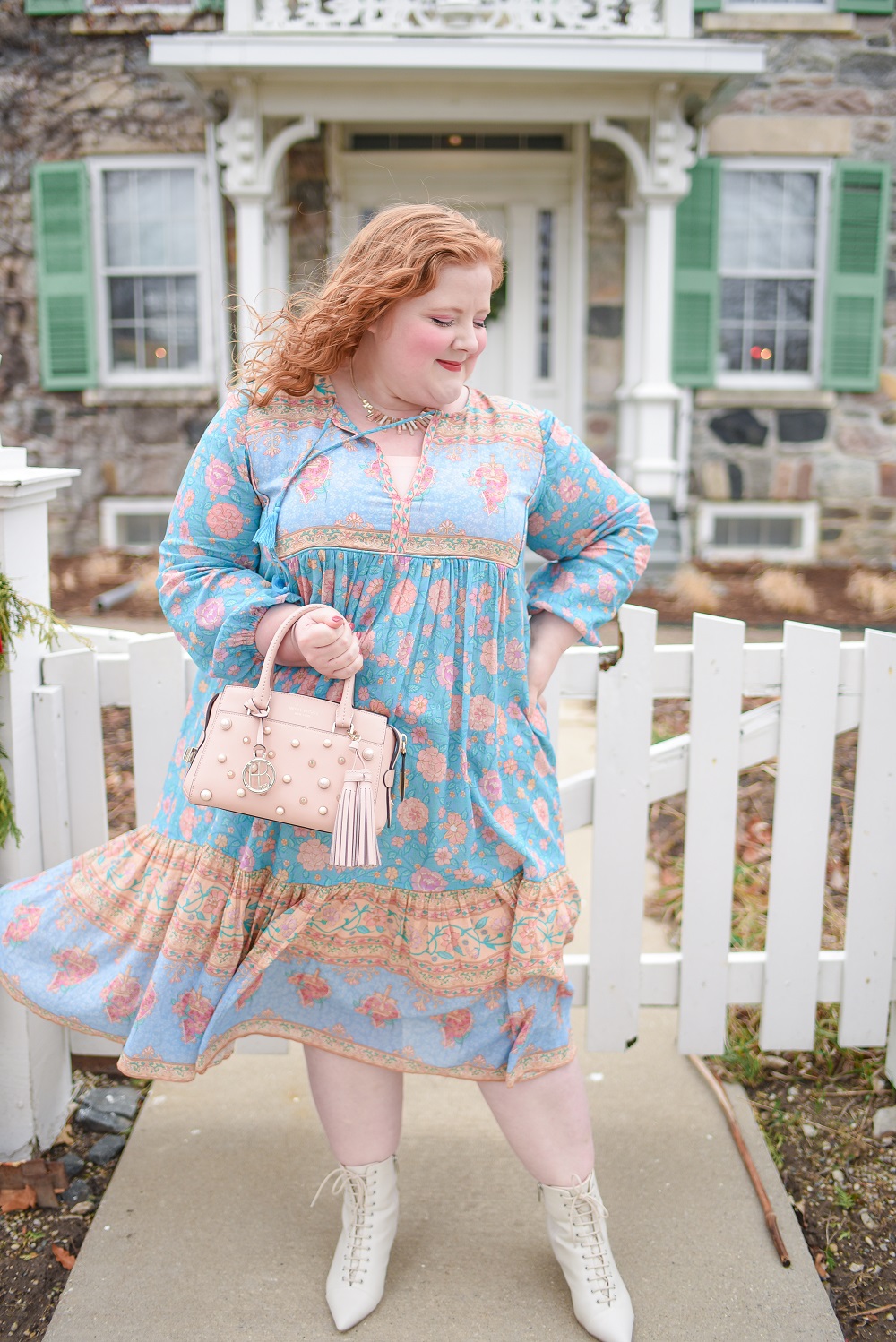 The Love Story Boho Dress from the new Star Crossed Lovers collection at Spell and the Gypsy Collective in the size XXL. #spellthelabel #spellandthegypsycollective #satgc #starcrossedlovers #lovestorybohodress #plussizefashion #plussizeinfluencer #pasteloutfit