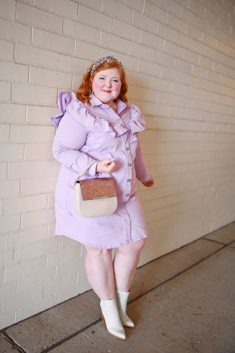 Monochrome Pastels Outfit Lookbook: tonal and monochrome pastel plus size outfit inspiration from ELOQUII, Ulla Popken, and Nordstrom. #monochrome #monochromepastels #monochromeoutfit #monochromefashion #monochromestyle #tonaldressing #tonaloutfit #tonalfashion