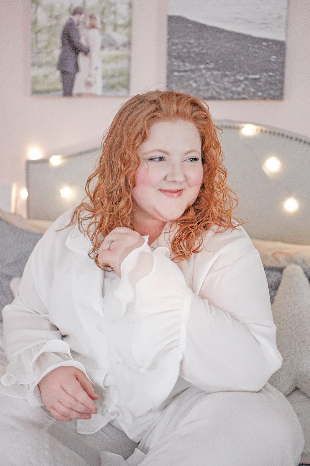 Pretty Plus Size Sleepwear: a plus size lookbook of lounge outfits from ELOQUII, Draper James, and Pillotalk. #loungewear #sleepwear #plussizelounge #plussizesleepwear #plussizepajamas