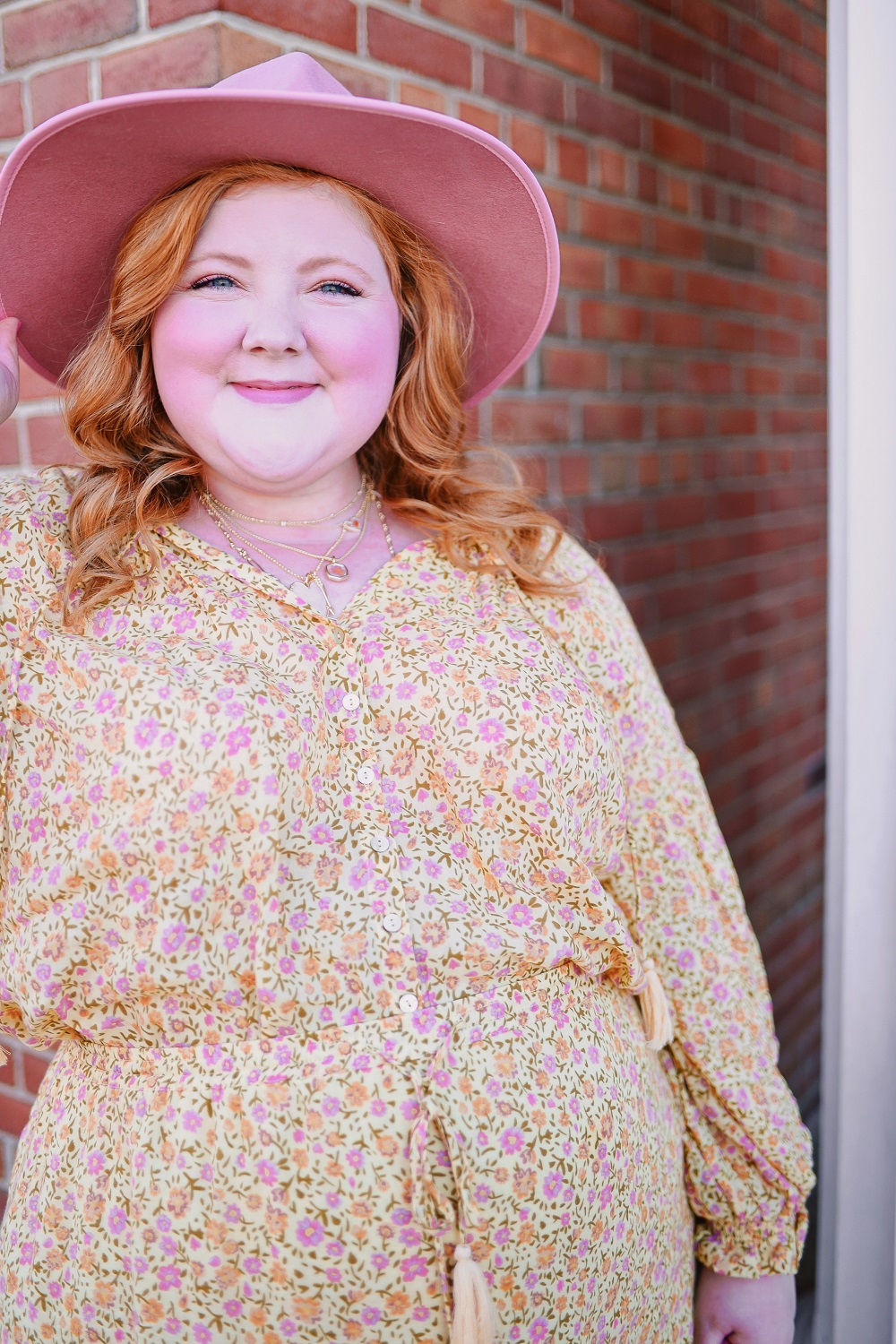 I Love a Good Boho Moment: a plus size bohemian outfit ft. the Rae Blouse and Rae Midi Skirt from the SUNDOWN collection by Spell.  #spelloutfit #spellthelabel #spellandthegypsycollective #satgc #pinkoutfit #pinkwinteroutfit #pinkbohooutfit #plussizeboho #bohoplussize