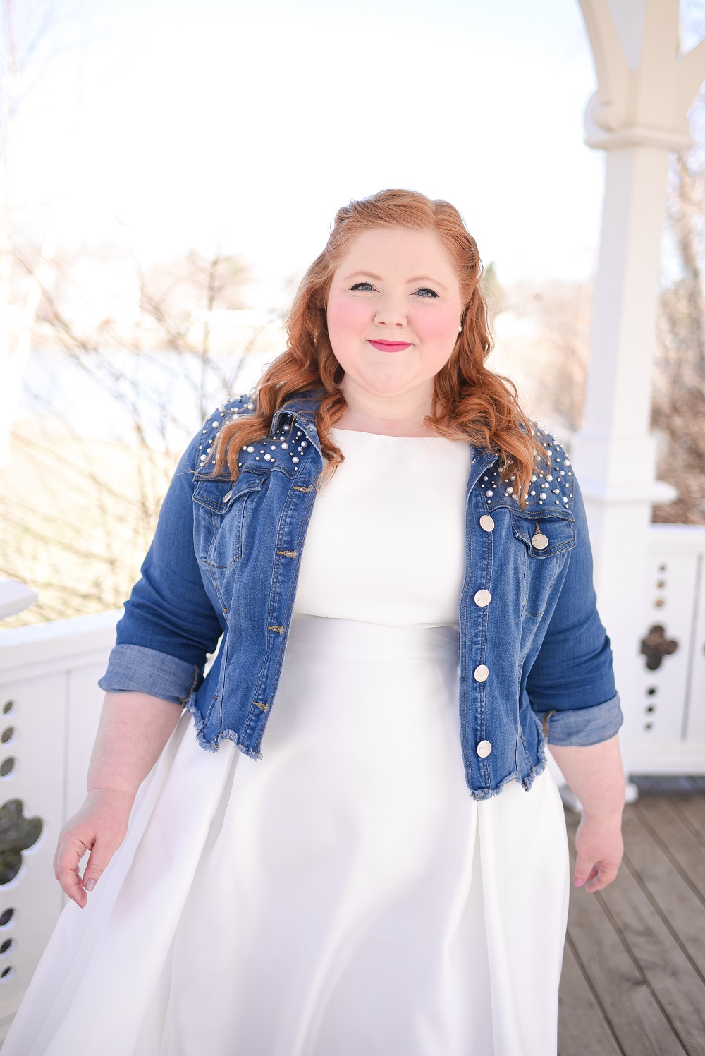 A Little White Dress from Adrianna Papell: a bride's perfect engagement party, bridal shower, rehearsal dinner or farewell brunch dress. #adriannapapell #engagementpartydress #bridalshowerdress #rehearsaldinnerdress #littlewhitedress