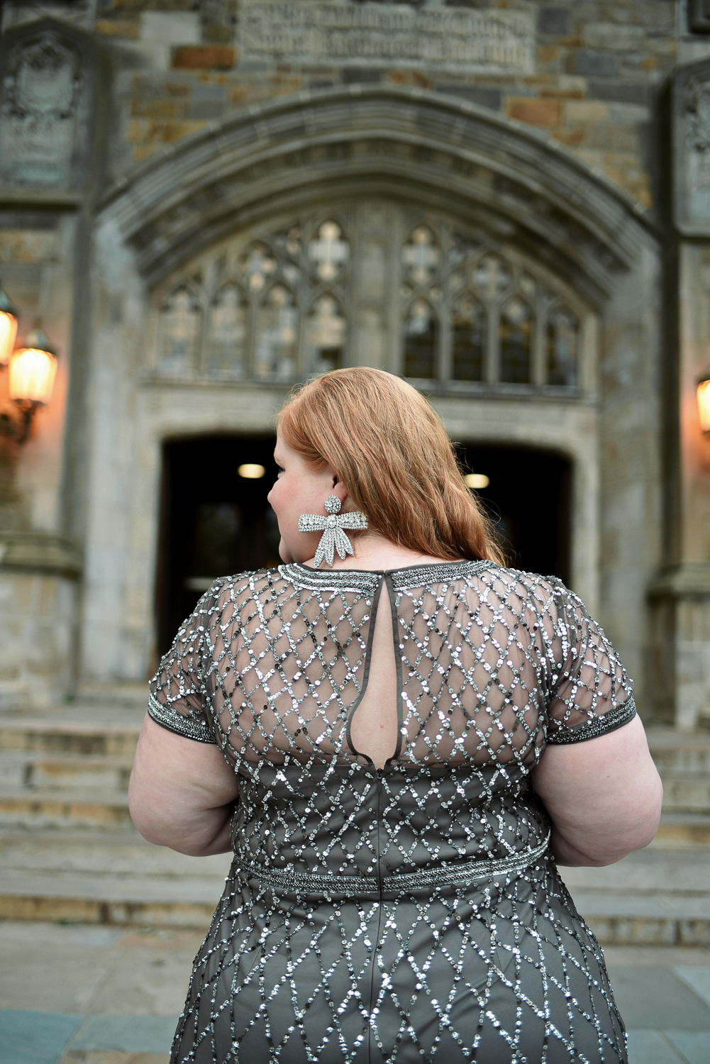 Plus Size Mother of the Bride Dress Review: my June pick from Adrianna Papell is this Cap Sleeve Beaded Gown in Lead. #adriannapapell #adriannapapelldress #motherofthebride #motherofthegroom #plussizegown #plussizebridesmaid #plussizewedding #annarborwedding #annarborbride