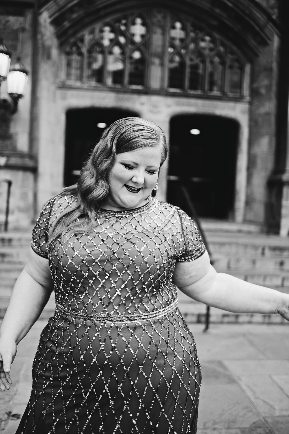 Plus Size Mother of the Bride Dress Review: my June pick from Adrianna Papell is this Cap Sleeve Beaded Gown in Lead. #adriannapapell #adriannapapelldress #motherofthebride #motherofthegroom #plussizegown #plussizebridesmaid #plussizewedding #annarborwedding #annarborbride