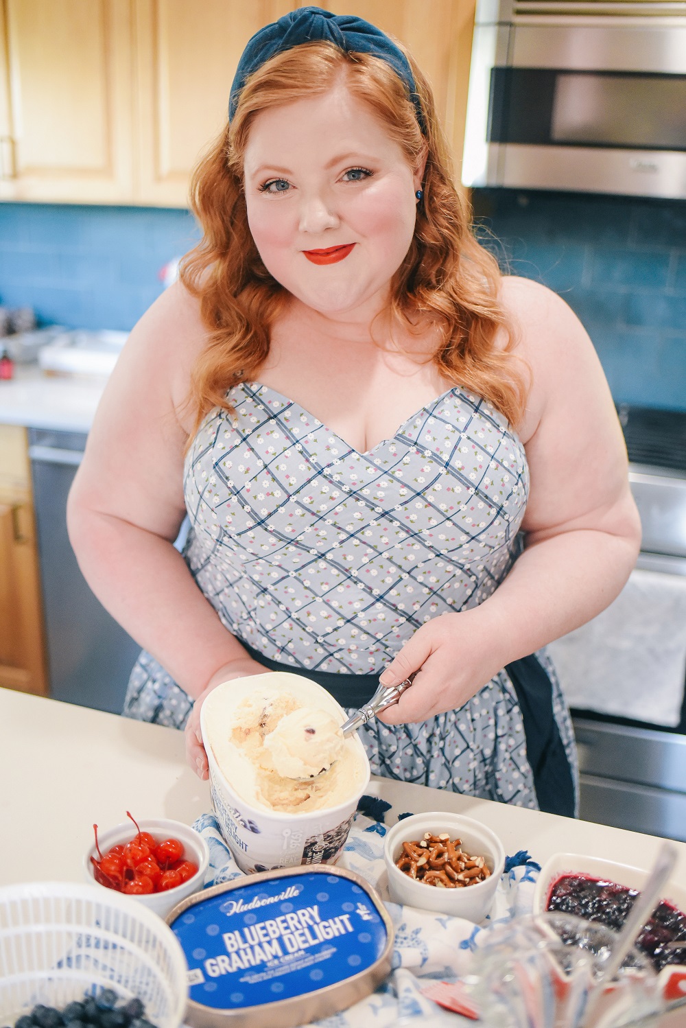 Red White and Blue Desserts for Summertime featuring Hudsonville Ice Cream's American Fireworks and Blueberry Graham Delight. #hudsonvilleicecream #redwhiteandbluedessert #redwhiteandbluerecipe #fourthofjulyrecipe #fourthofjulydessert #hudsonvilleamericanfireworks #hudsonvilleblueberrygrahamdelight