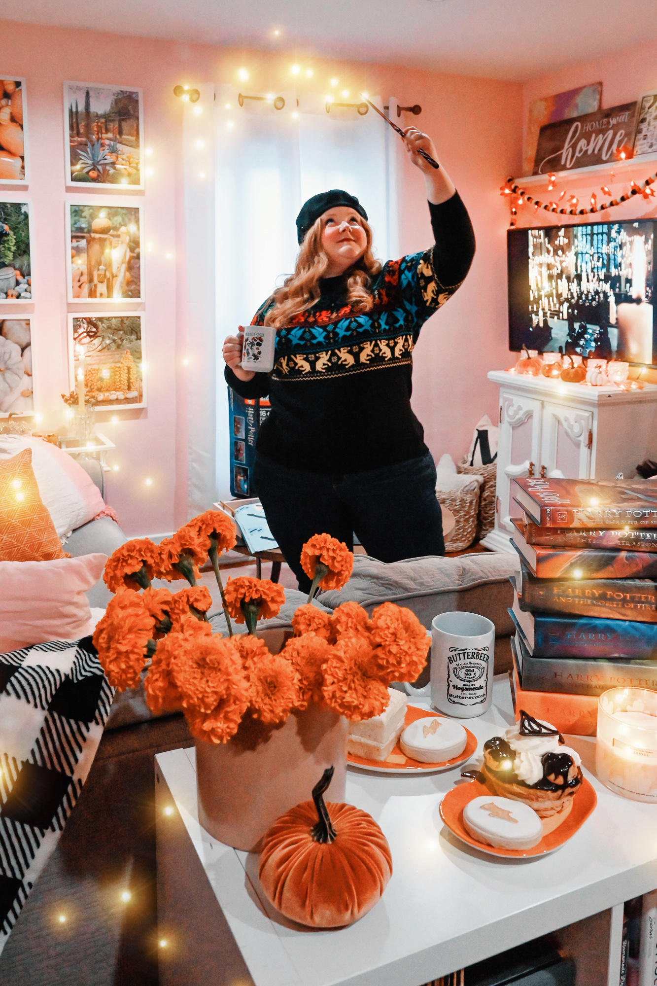 Gift Ideas for Harry Potter Lovers: shop this Hogwarts house sweater, book boxed sets, LEGO Hogwarts castle, HP graphic tees, and bath bombs.