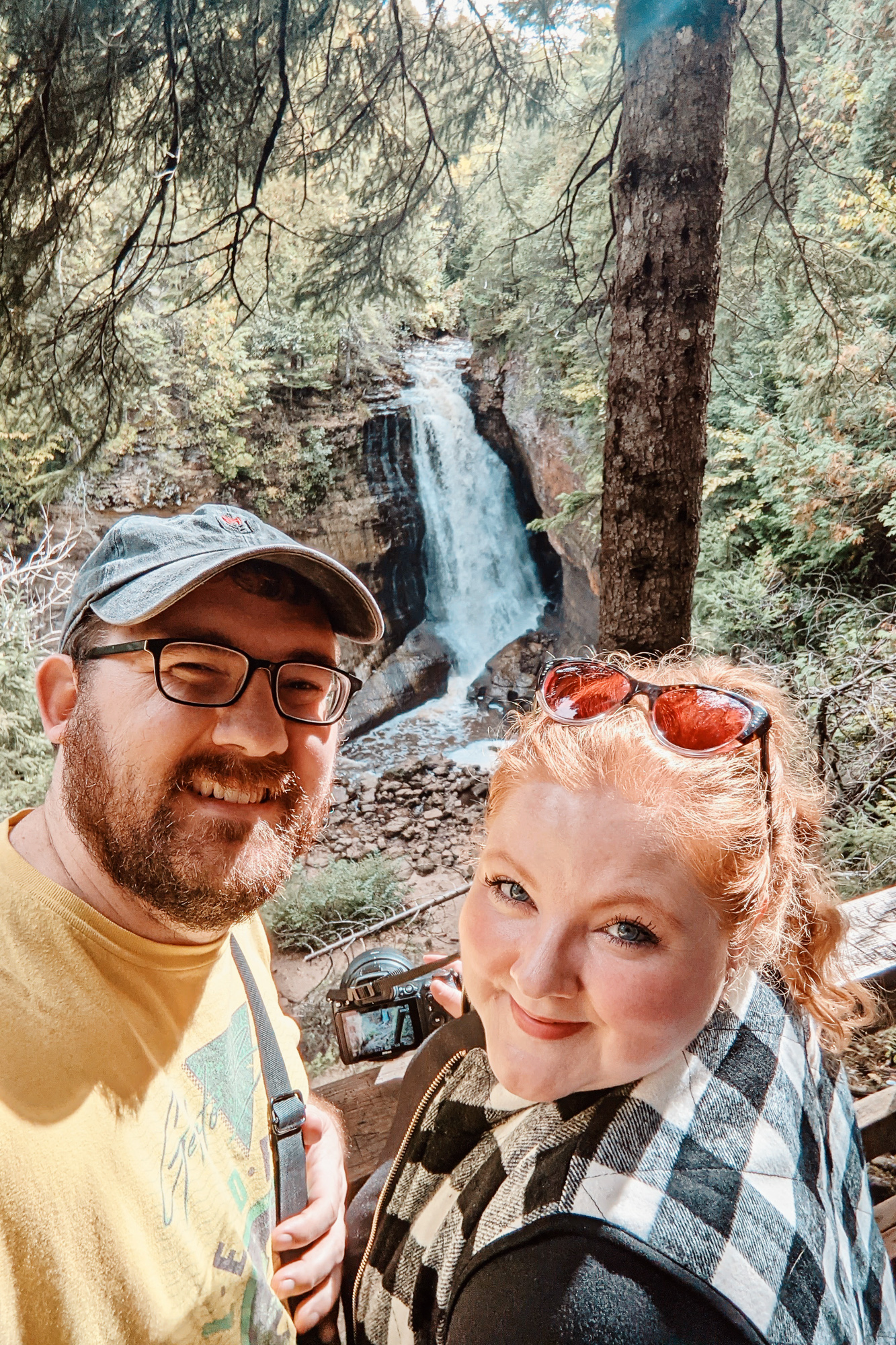 U.P. Weekend in Munising Michigan: a travel blog from our fall trip to Au Train to see the Pictured Rocks, shipwreck tours and Munising Falls. #munising #autrain #picturedrocks #picturedrocksnationallakeshore #upperpeninsula #upmichigan #michiganup #michigantravel #michiganvacation #upnorth