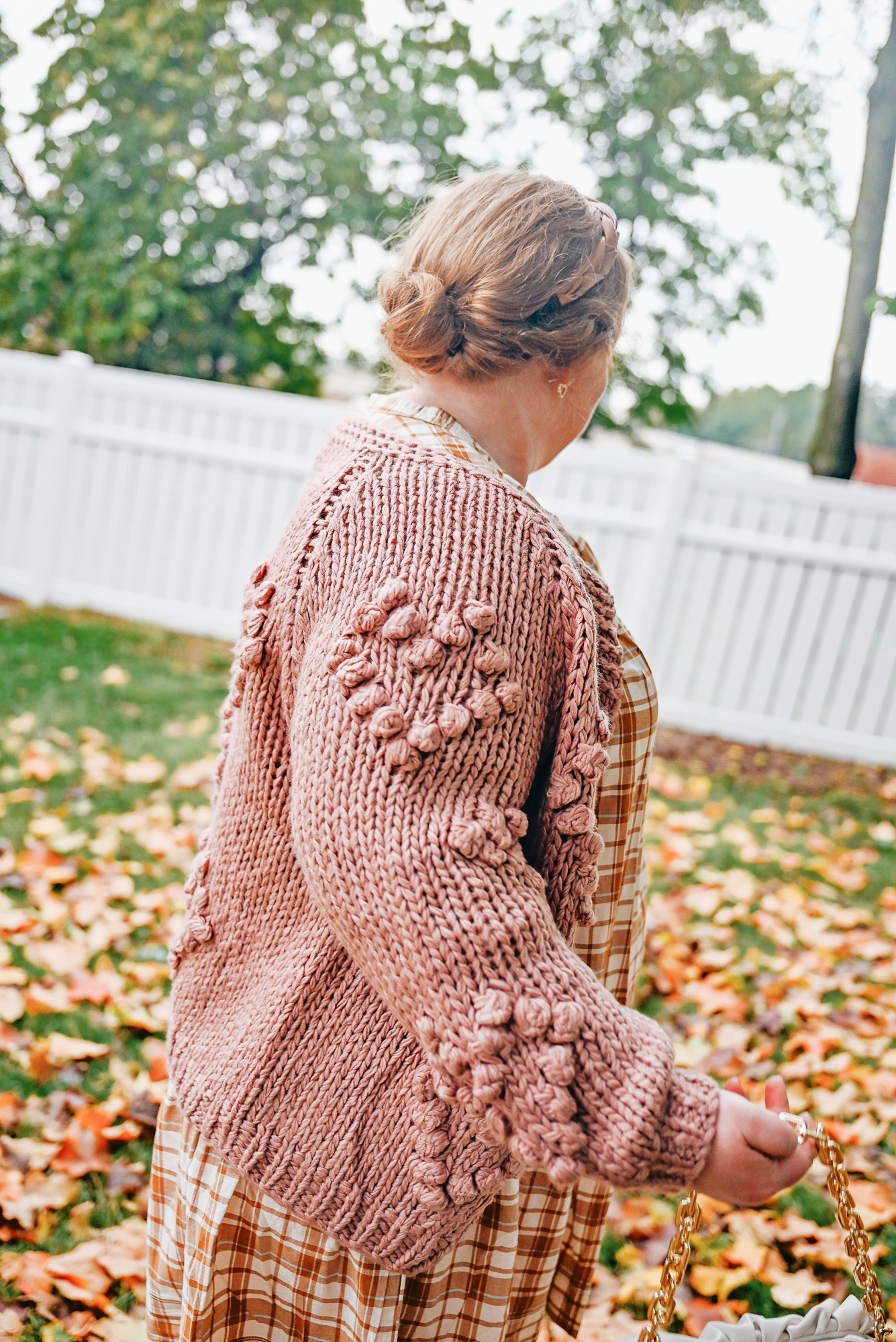 A Plus Size Autumn Outfit from Walmart: shop new plus size arrivals from Walmart like plaid dresses, chunky knit cardigans and western boots. #walmart #walmartfashion #fallfashion #falloutfit #fallstyle #plussizefashion #plussizeoutfit