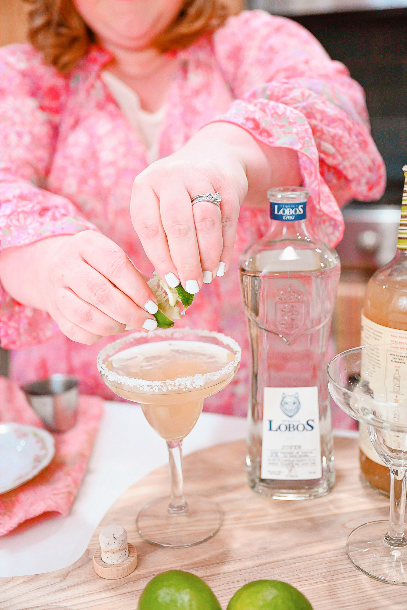 A Date Night In Idea: Lobos 1707 Joven Tequila Margaritas + Shrimp Tacos using fresh ingredients from Meijer.