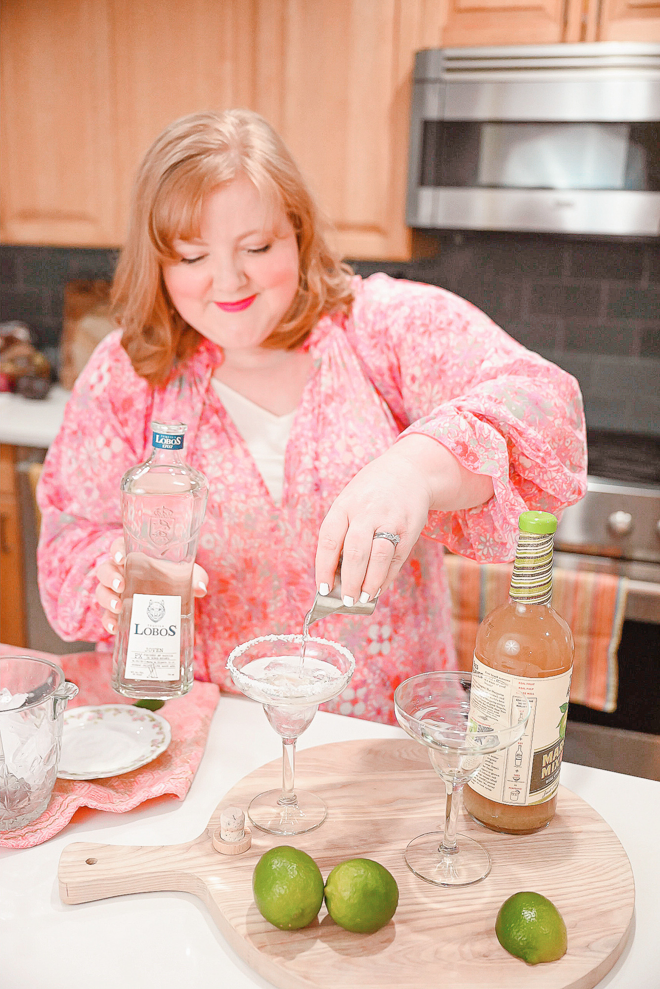 A Date Night In Idea: Lobos 1707 Joven Tequila Margaritas + Shrimp Tacos using fresh ingredients from Meijer.