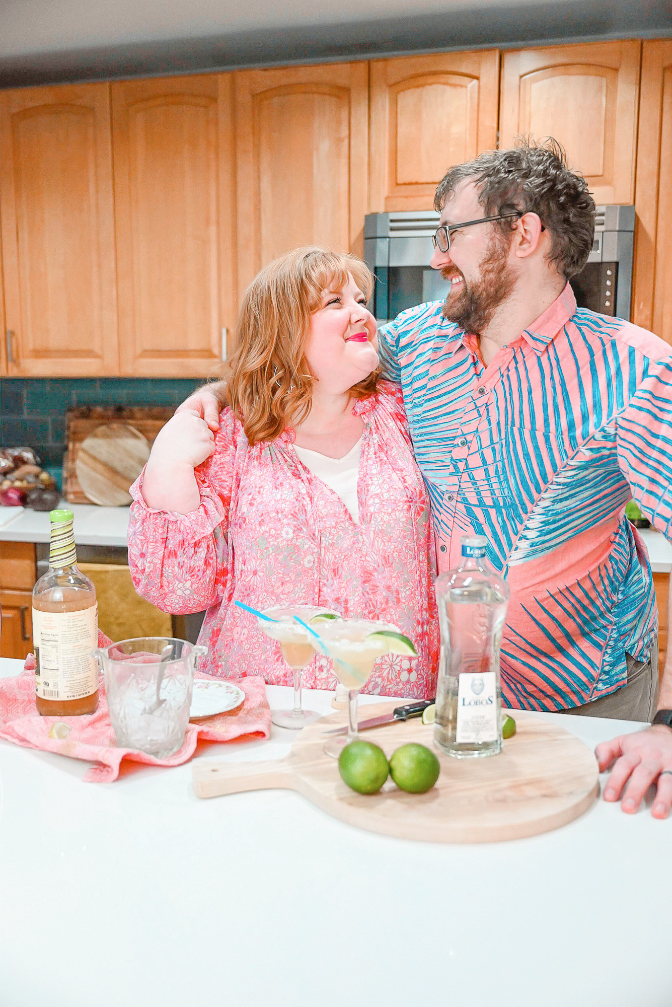 A Date Night In Idea: Lobos 1707 Joven Tequila Margaritas + Shrimp Tacos using fresh ingredients from Meijer.