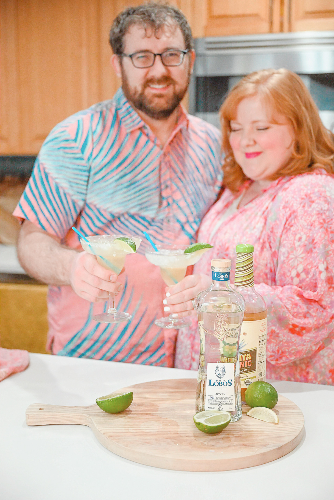 A Date Night In Idea: Lobos 1707 Joven Tequila Margaritas + Shrimp Tacos using fresh ingredients from Meijer.