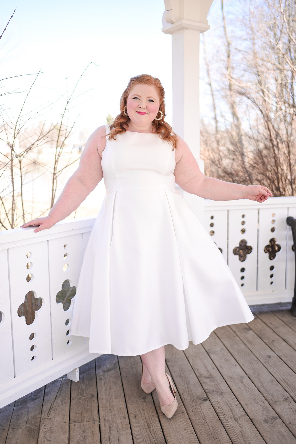 7 Plus Size Easter Outfit Ideas: pastel, floral, rainbow, gingham, lace, toile, and white outfit ideas and spring styles for you to shop.