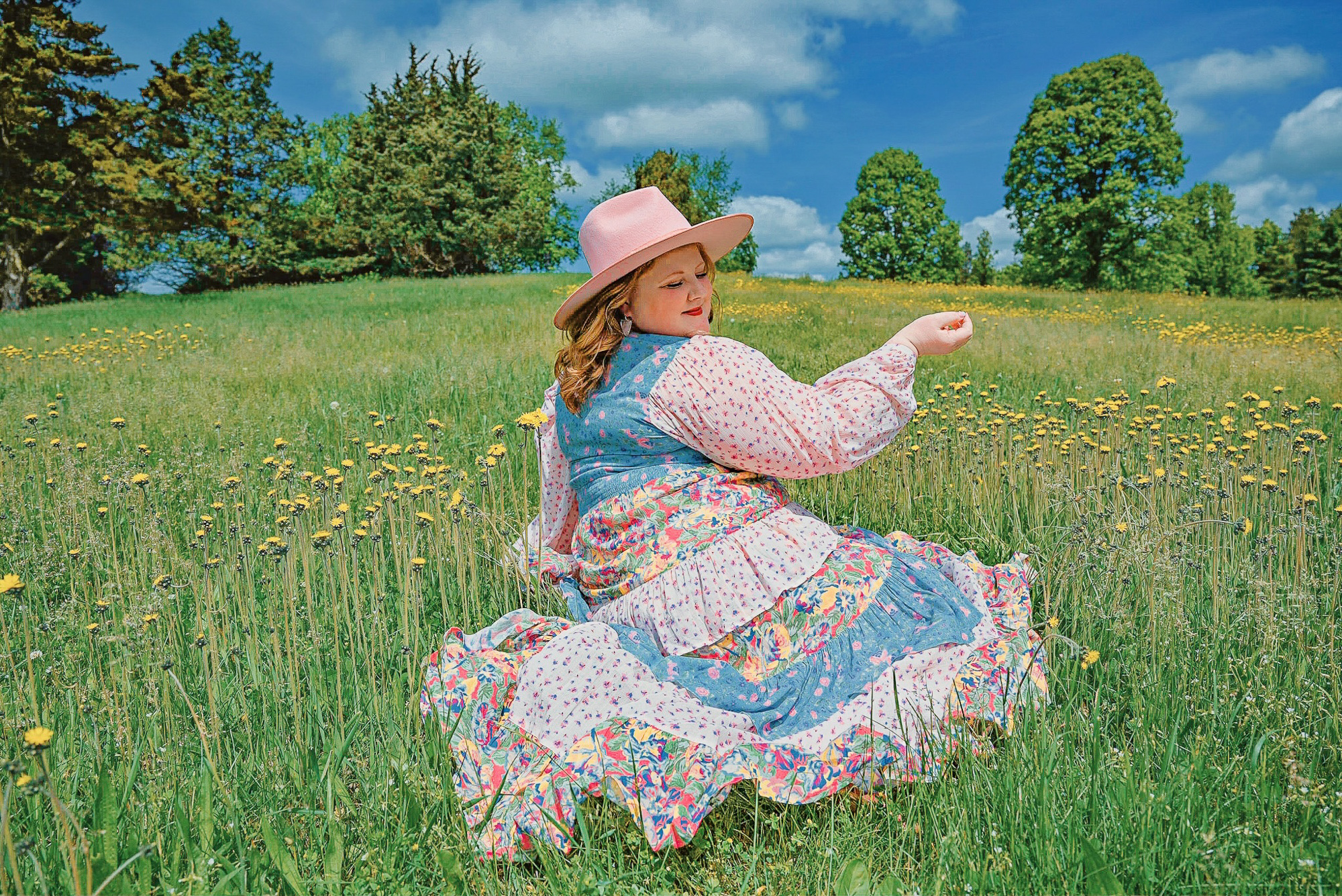 The Dolly Ra Ra Gown from SPELL's Meadowland Collection | Shop SPELL for bohemian fashions, prairie dresses and maxi skirts in sizes xxs-XXL.