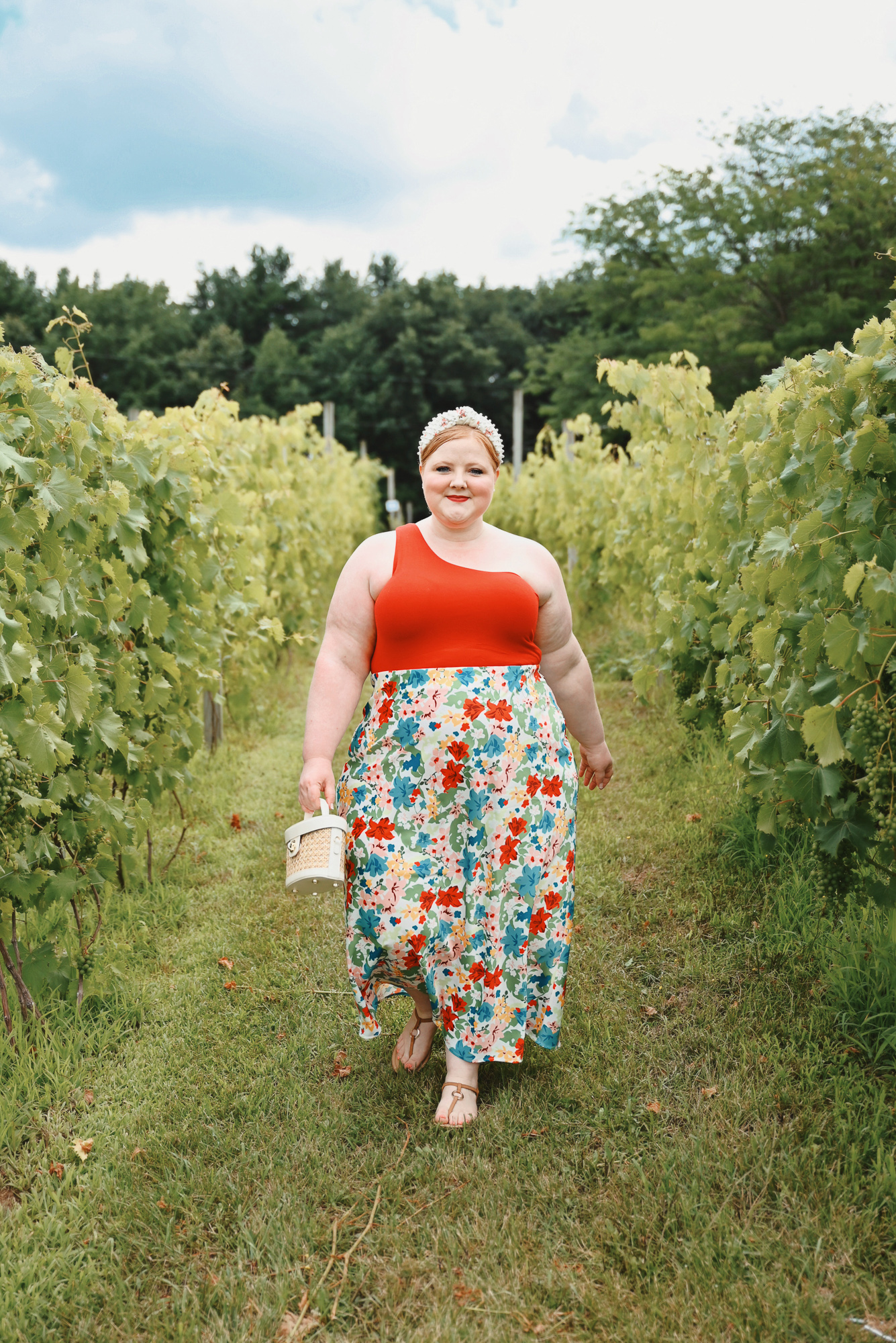Styling a Bodysuit with a Column Skirt | If you have a skirt that doesn’t work with any of the tops in your closet, try a bodysuit instead.