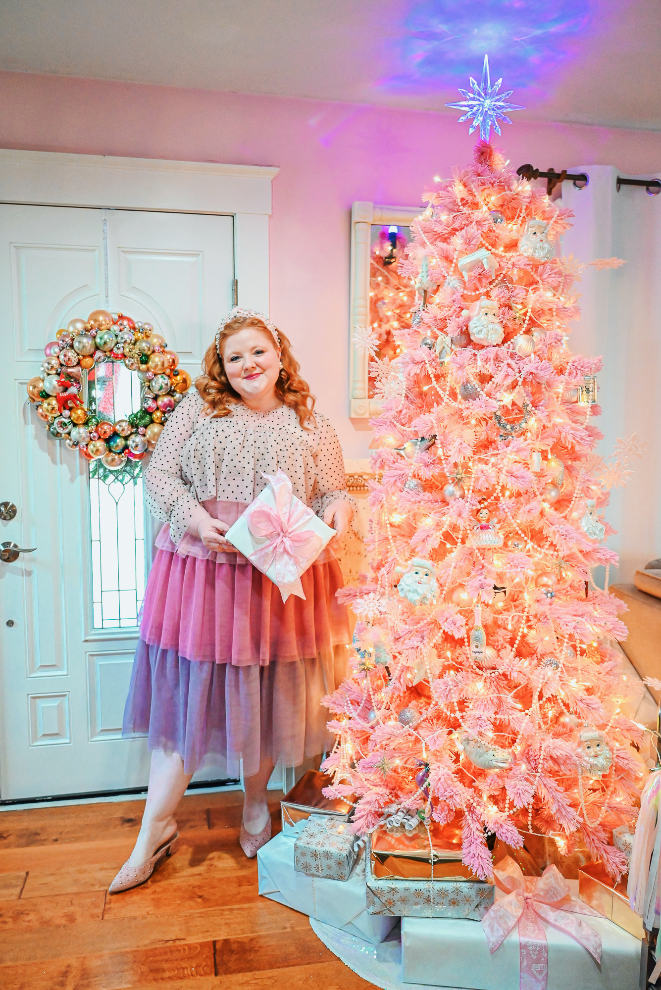 Our 2022 Pink Christmas Home Tour | Check out the best places to shop for pink Christmas decor for a pretty in pink holiday!