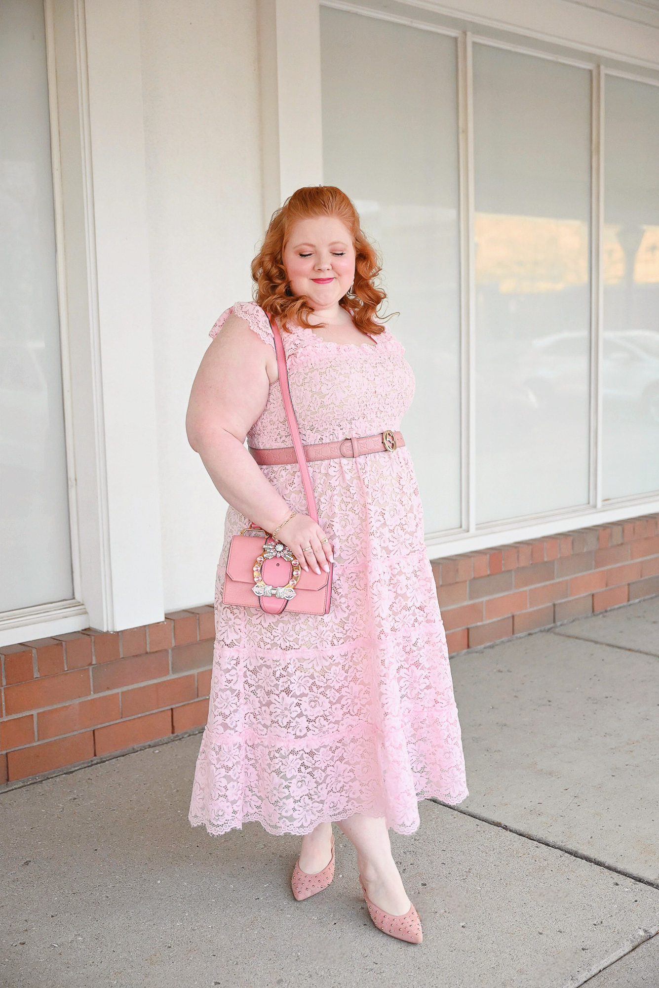 Plus Size Pastel Christmas Outfits | My favorite colorful holiday looks for curvy girls from ASOS, ELOQUII, and Ulla Popken.