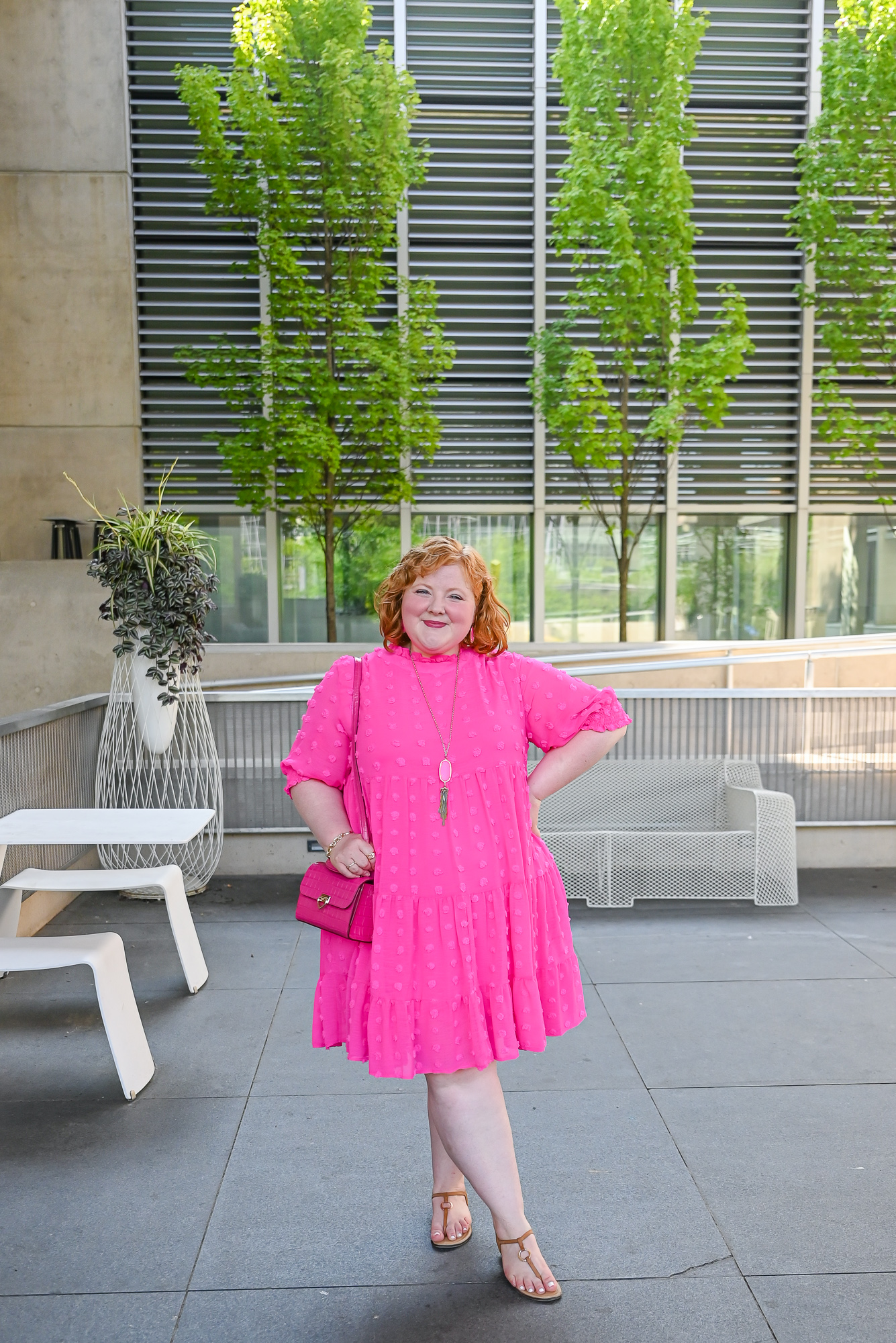 Pink Barbiecore Dress | Shop Chic Soul for plus size and mid size summer trends and Barbiecore dresses, matching sets, and jumpsuits.